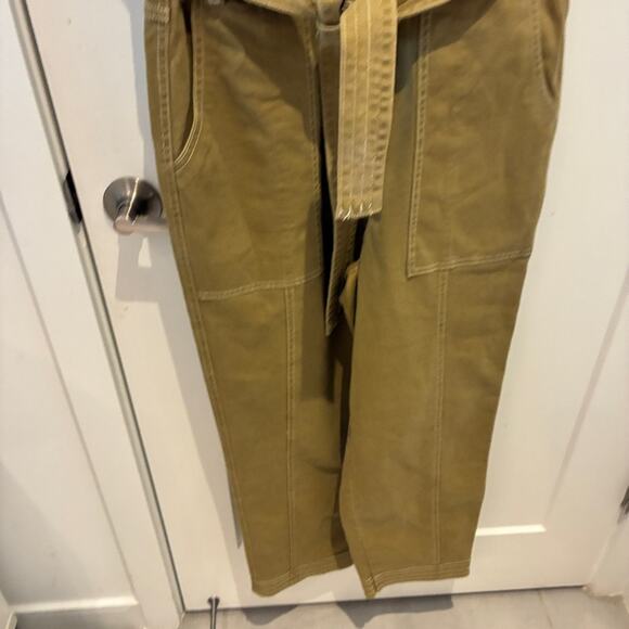 Happy X Nature Olive Green Twill Jumpsuit Sz 6 - Picture 3 of 12